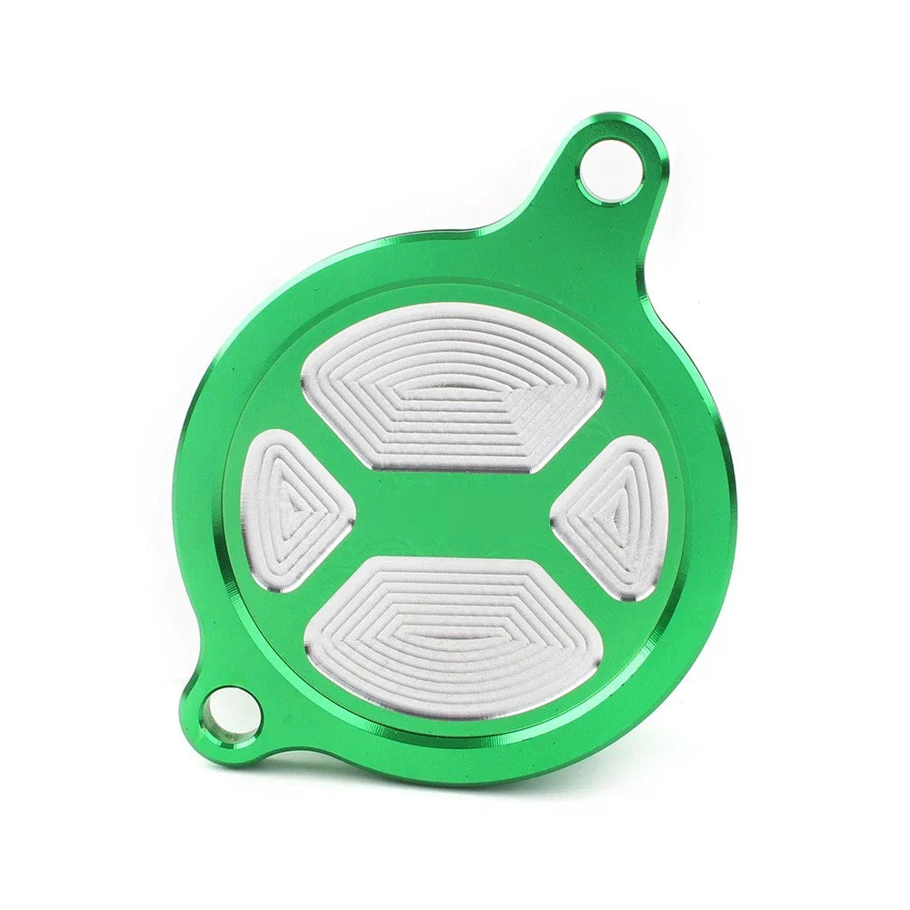 CNC Oil Filter Cover Cap for KX450 450F KLX450R Dirt Bike (2006-2015)