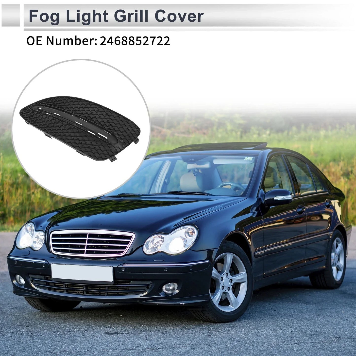 Front Left Fog Light Grill for Mercedes Benz W242 (2013-2018)