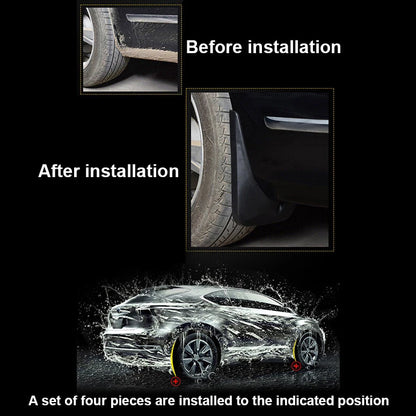 4 x Splash Guard Fenders Mud Flaps for MG ZS (2018 - Onward)