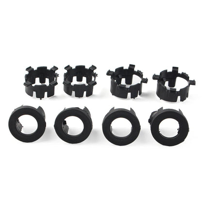 8 Pcs Black ABS Front Bumper Radar Probe Brackets for Jeep Wrangler (2018-2022)