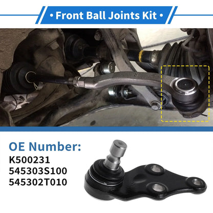 2 x Front Lower Ball Joints for Hyundai Sonata (2011-2014)