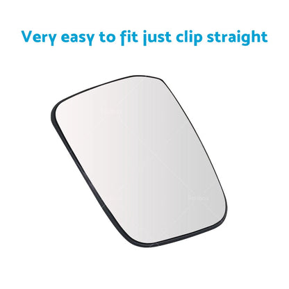 Heated Left Side Mirror Glass for Nissan Navara D40 (2005-2015)