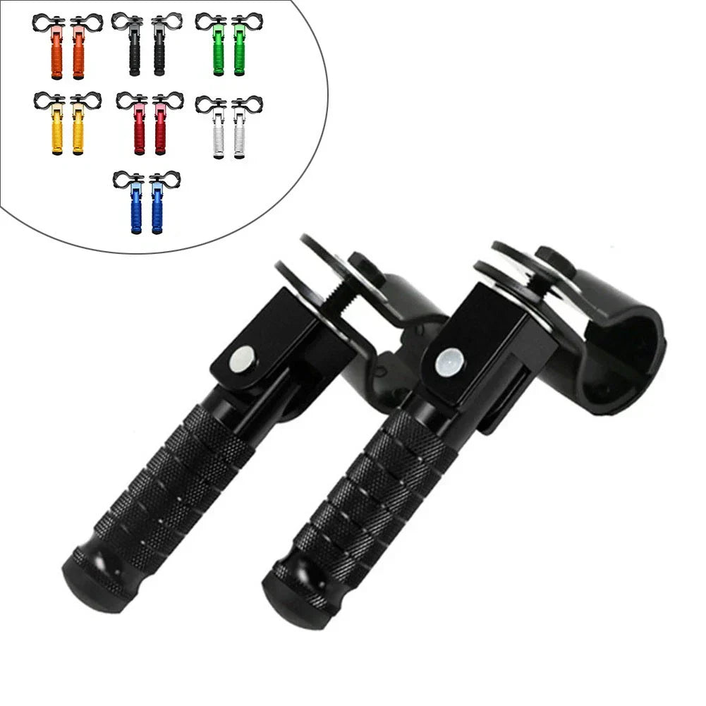 Folding Rearsets Foot Pegs for Motorbike Black CNC
