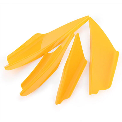 4pcs Front Bumper Canards Splitter Fins Spoiler for Universal Cars