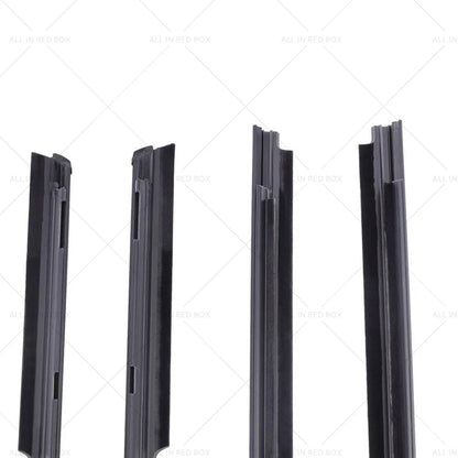 4 x Window Weatherstrips Trim Belt Set for Mitsubishi Lancer (2008-2017)