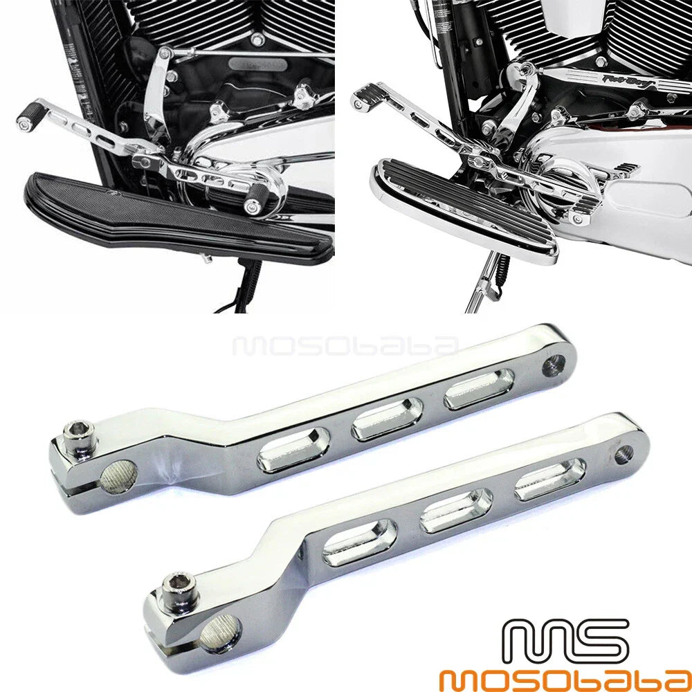 Chrome Heel Toe Shifter Arms for Harley FLH FLB FLHX FLFB FLHB