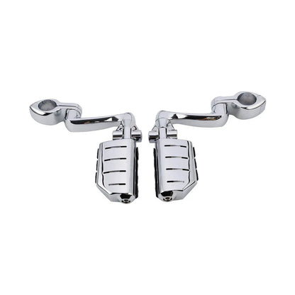 Foot Pegs 1-1/4" Engine Guard Mounts Clamps for Harley Touring Dyna