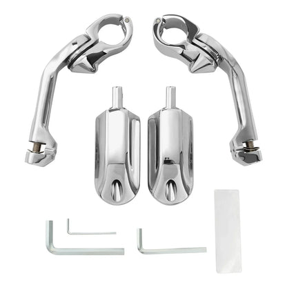 1 1/4" Long Angled Foot Pegs for Harley