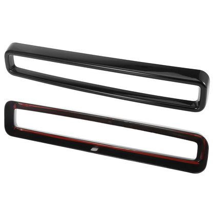 Black Front Grill Grille Inserts Cover Trim for Dodge Challenger (2015-2020)