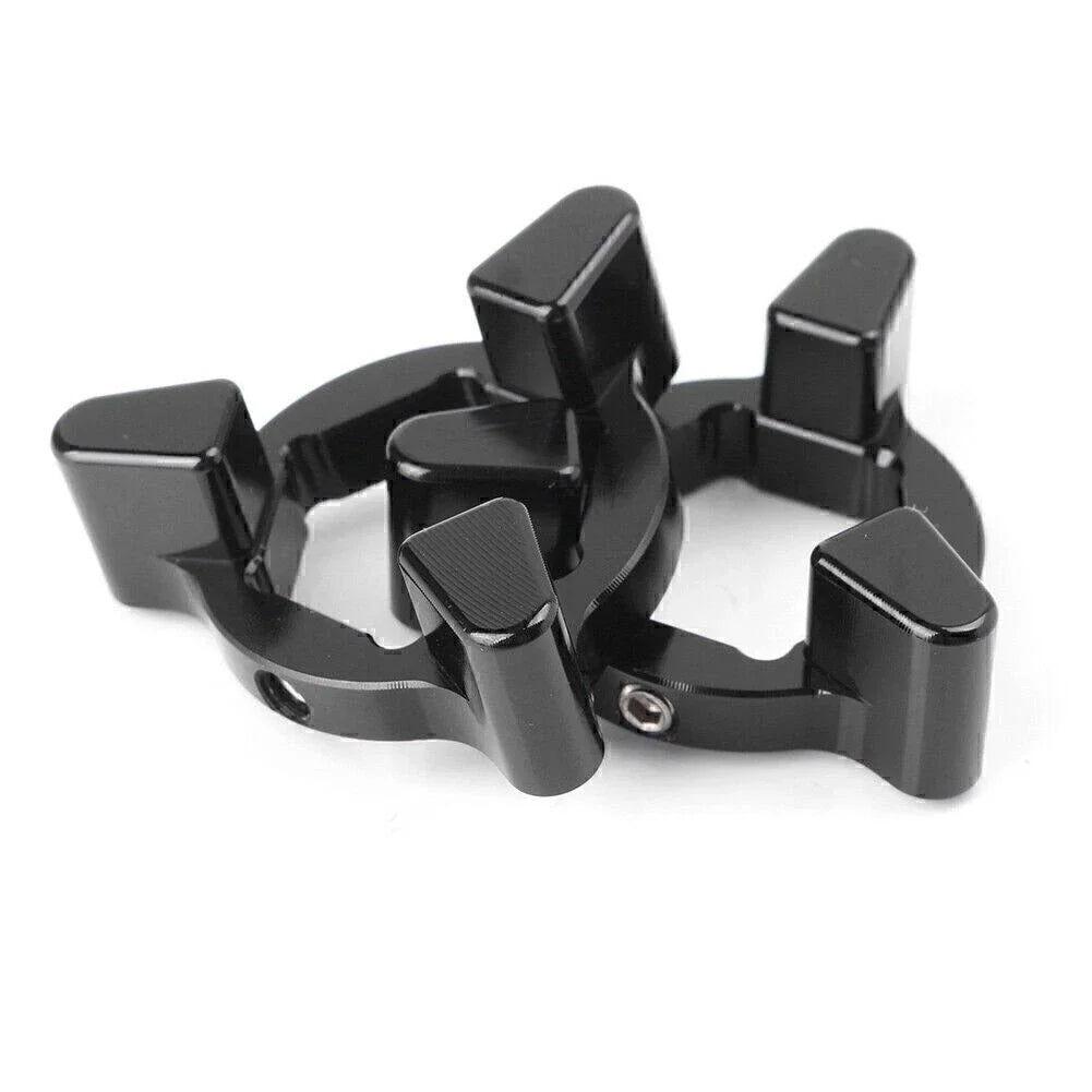 CNC 19mm Front Anodized Preload Adjusters for Universal Motorcycle (N/A)