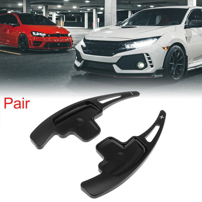 Black Steering Wheel Shift Paddle Shifter Extensions for Mercedes-Benz C350