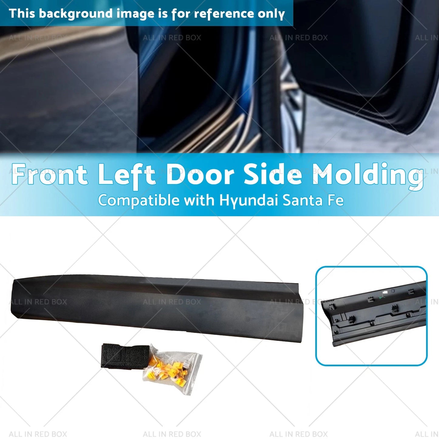 Front Left Door Lower Molding Garnish for Hyundai Santa Fe (2012-2018)