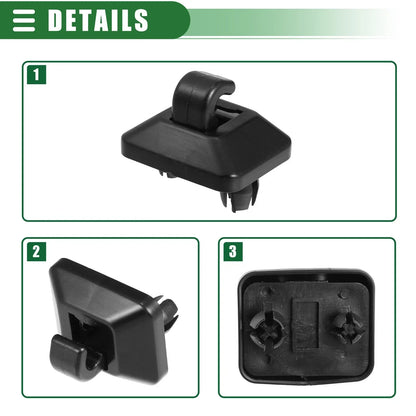 Sun Visor Holder Clip for Honda Accord (1998-2007) - Black
