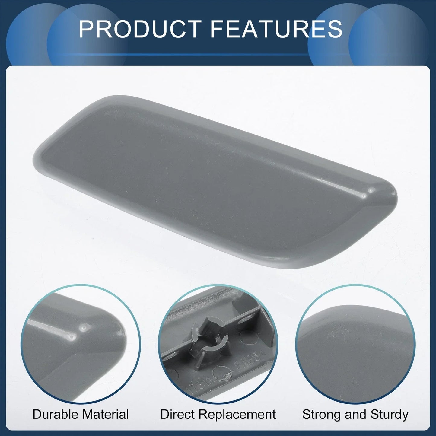 Front Left Washer Nozzle Cover for Honda Accord VIII 2011-2013 Unpainted