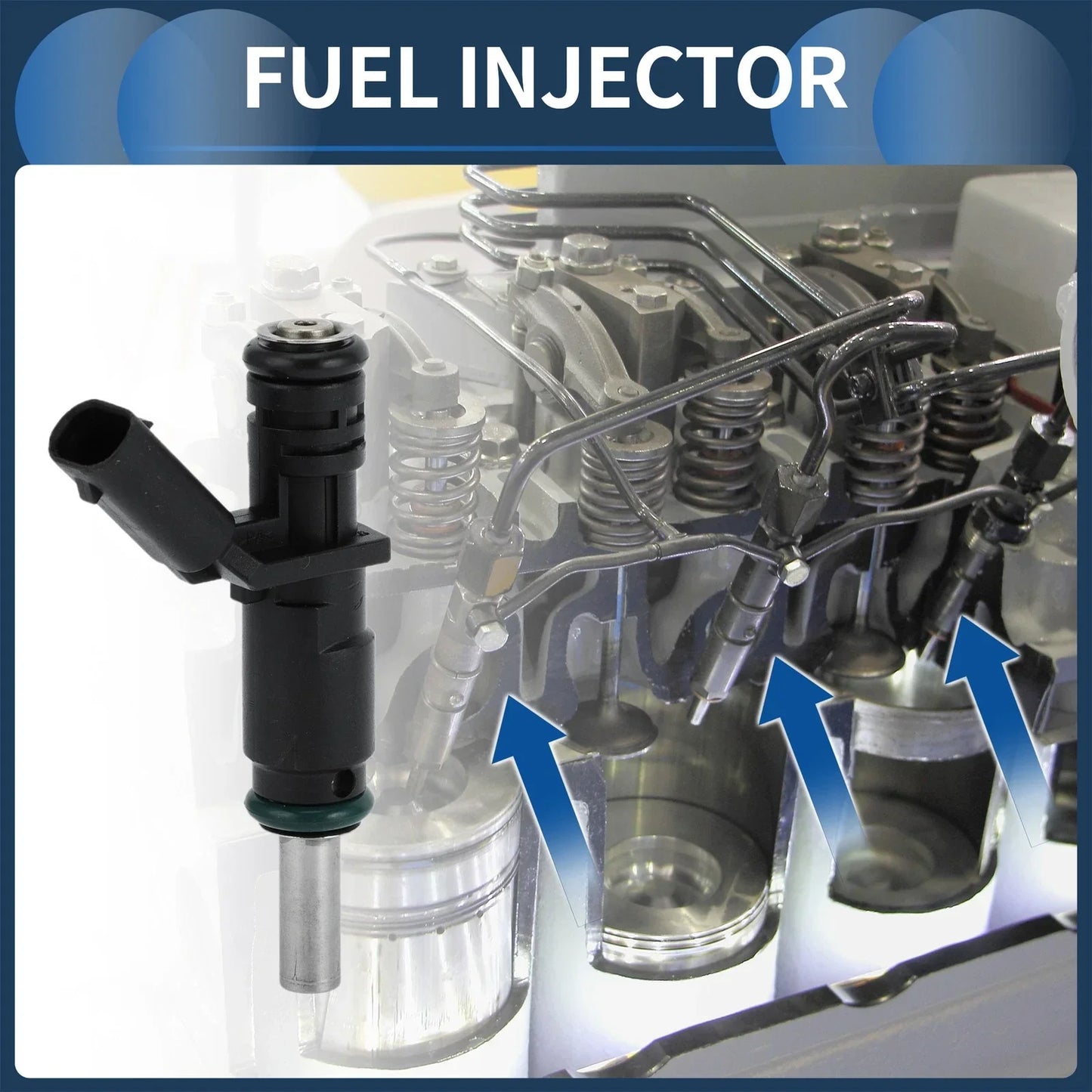 Fuel Injector Set for Mercedes-Benz W204 C230 C280 C350 (2005-2014) - 6 Pcs