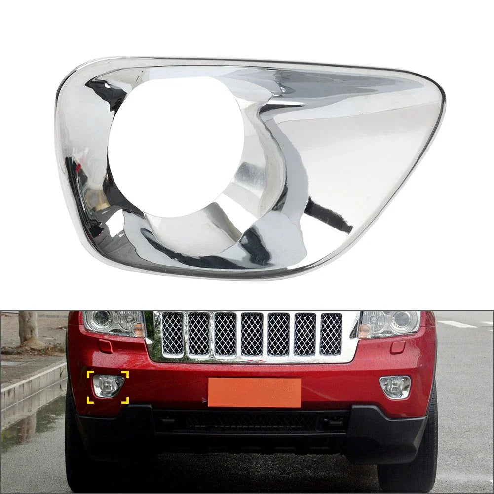 Fog Light Bezel Cover Chrome Trim for Jeep Grand Cherokee (2011-2013)