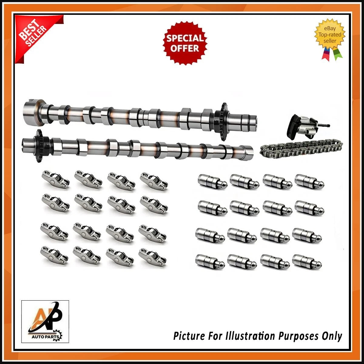 Full Camshaft Kit with Cam Chain Replacement for Ford 2.0 TDCi (2006–2016)