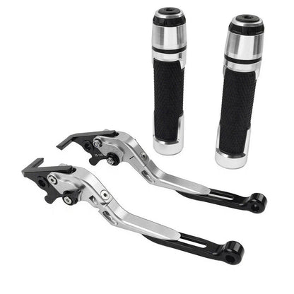 Silver Extendable Brake Clutch Levers Grip Set for Speed Twin (2019-2023)