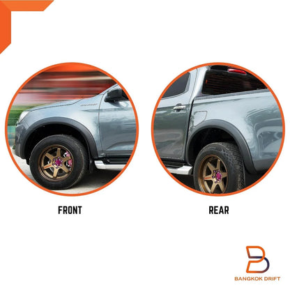 3" White Slim Fender Flares for Isuzu D-Max Ute (2020-2023)