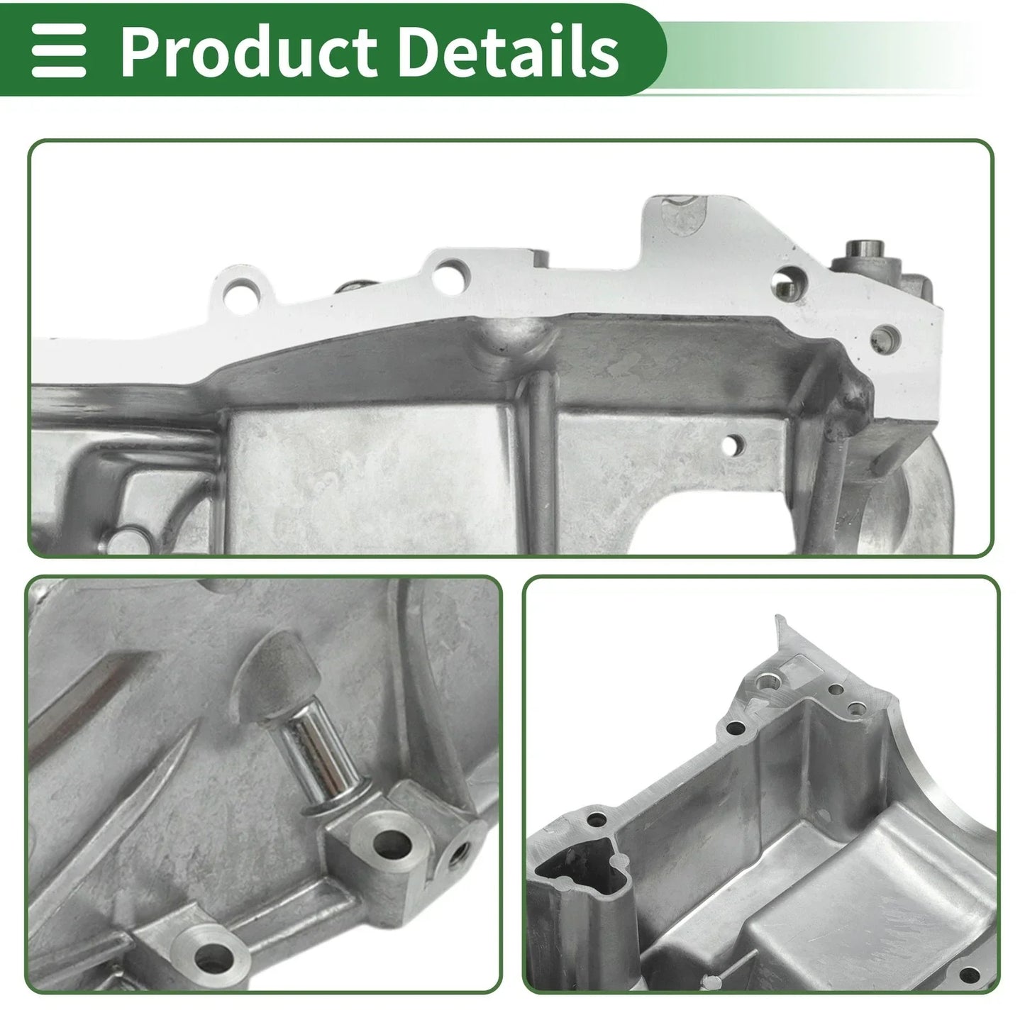 Engine Oil Pan for Lexus CT200h 1.8L (2011-2017) - 1 x Aluminum Cover