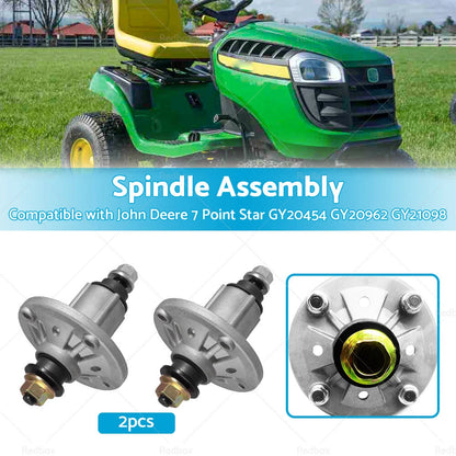 John Deere Spindle Assembly for Ride-On Mowers 7 Point Star Blade