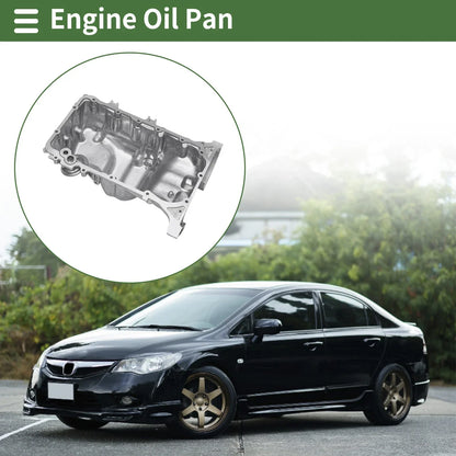 Engine Oil Pan for Honda Civic 2006-2015 Aluminum Silver Tone 1 x Piece