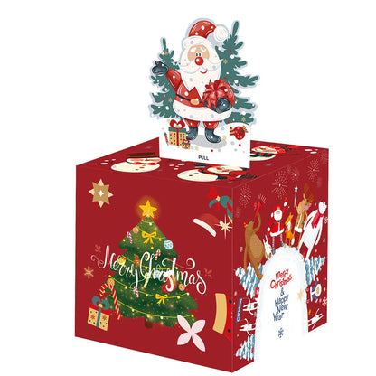 Christmas Money Box & Cash Pull Transparent Bags for Kids Adults