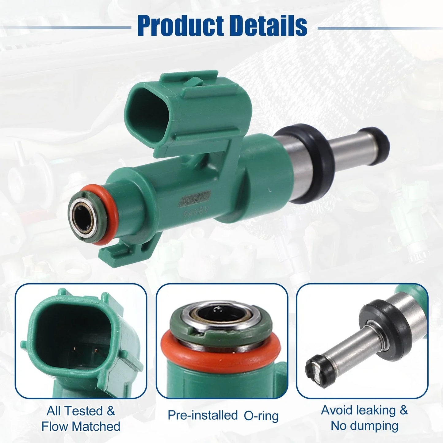 4 x Fuel Injector Nozzle Replacement for Lexus GS460 4.6L (2009-2011)