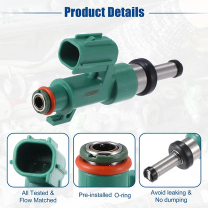 4 x Fuel Injector Nozzle Replacement for Lexus GS460 4.6L (2009-2011)