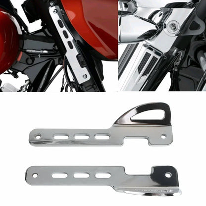 Chrome Front Tie-Down Mount Brackets for Harley FLHXSE (2023-2024)