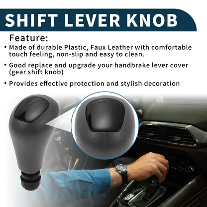 Automatic Gear Shift Knob for Mercedes-Benz C-Class (2000-2019) Black Gray