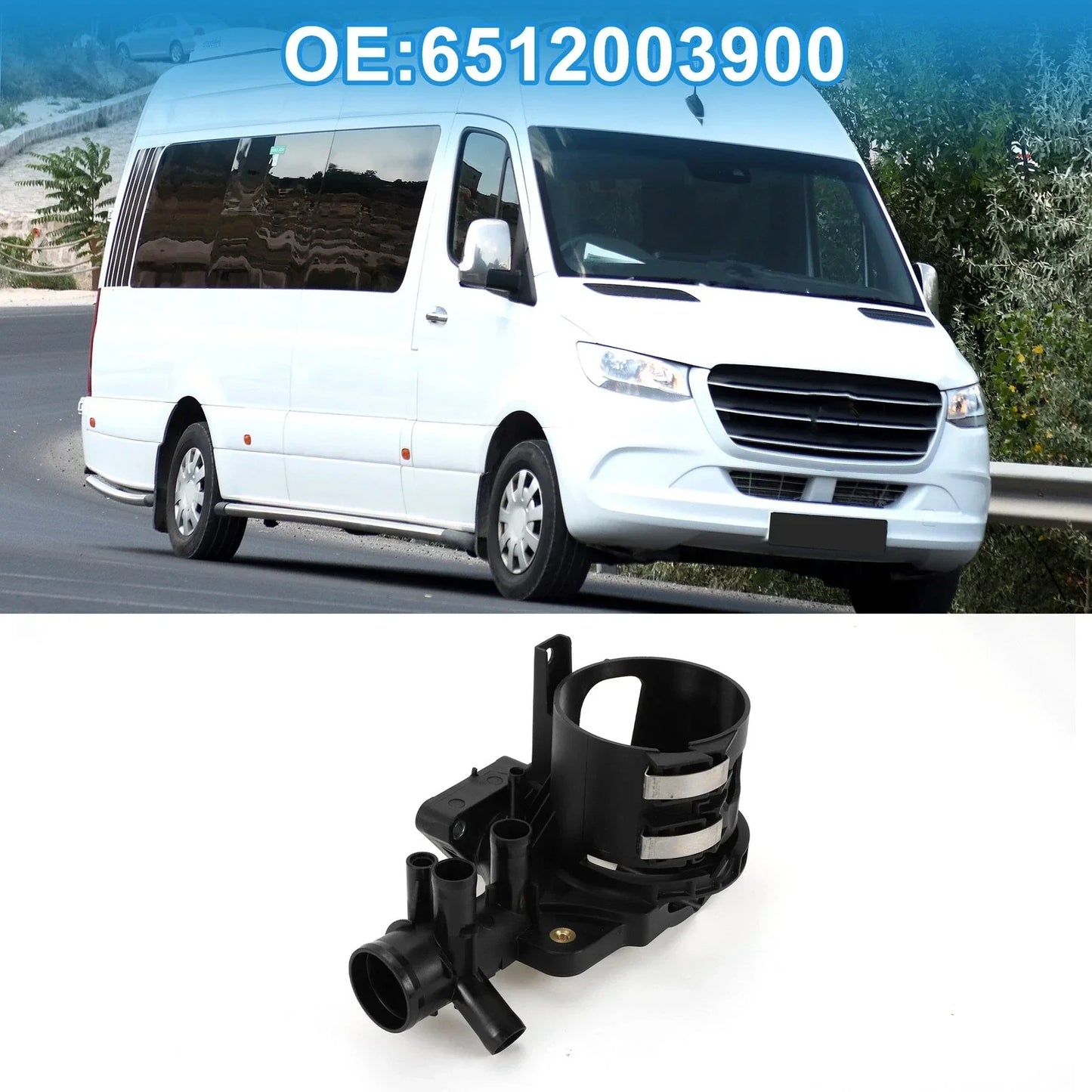 Engine Coolant Thermostat Housing for Mercedes-Benz Sprinter 3500 (2007-2018)