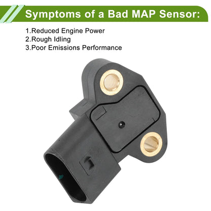 Manifold Pressure Sensor for Mercedes-Benz Actros 1831 AK (1997-2002)