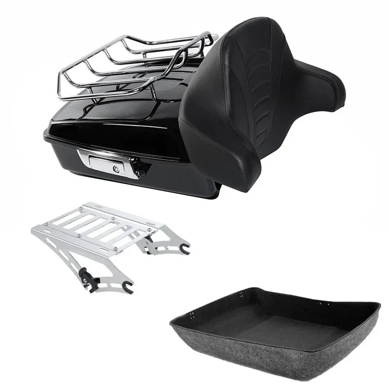 Quick Detach Trunk Backrest Rack for Harley Road Glide (2014-2025)