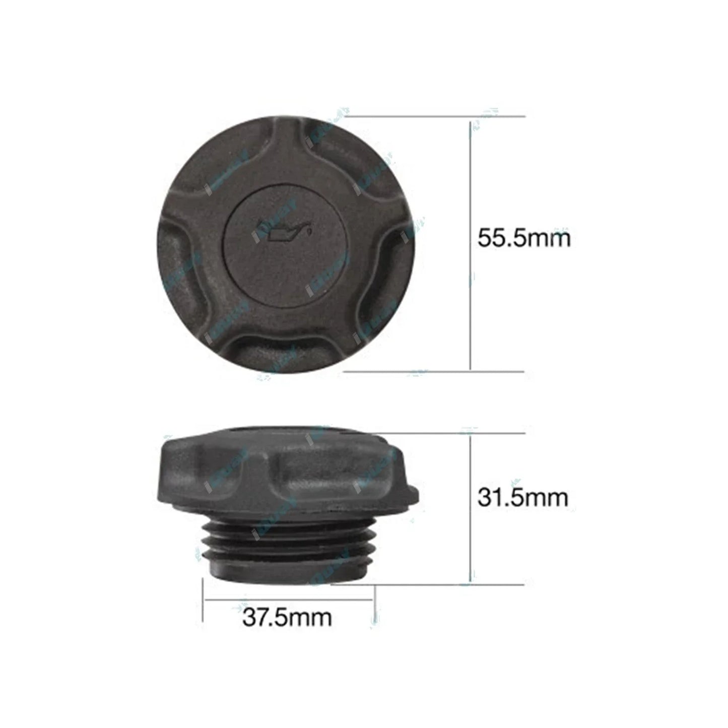 TOC535 - Engine Oil Filler Cap Plastic screw (fine thread - Tridon