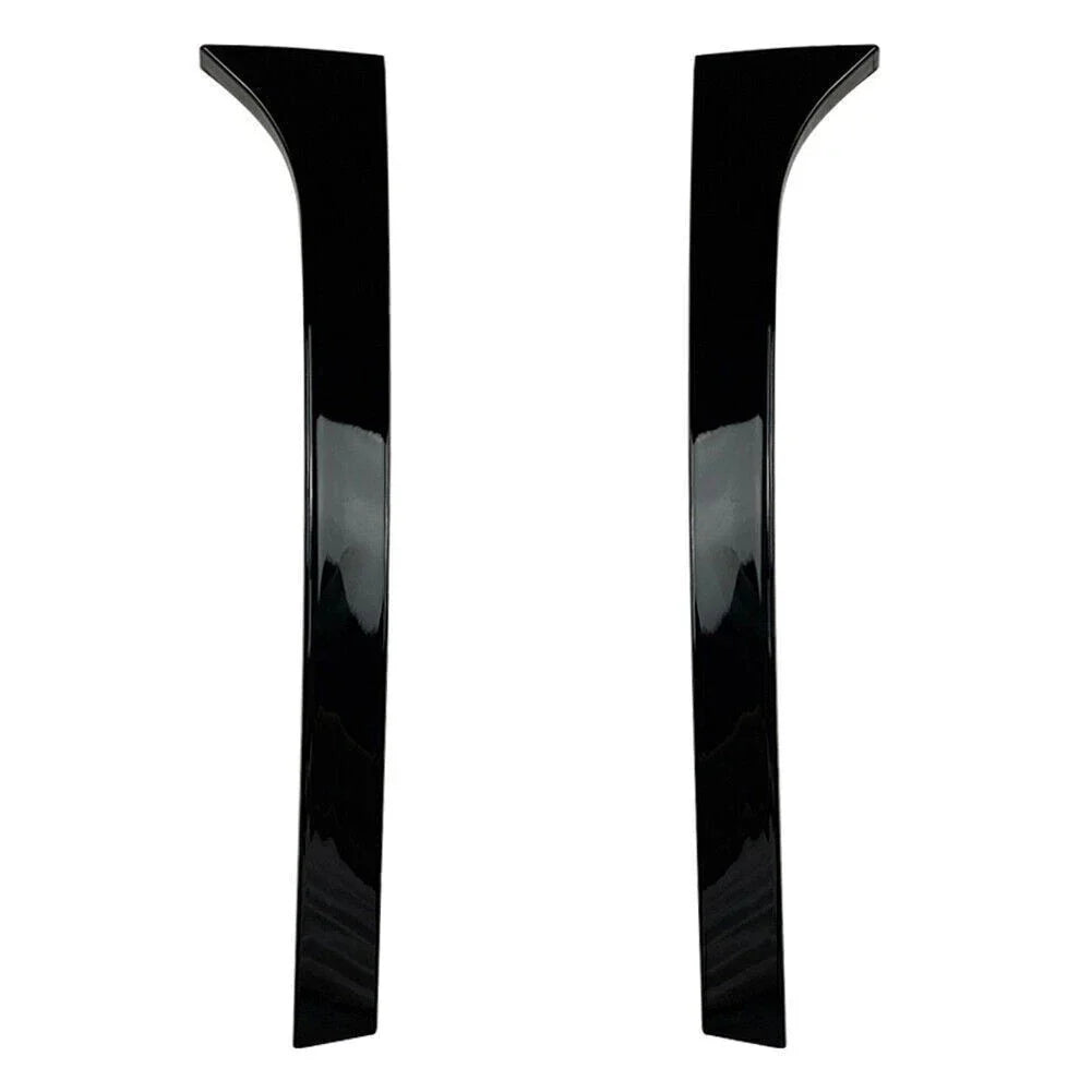 Glossy Black Rear Window Spoiler Side Wing Trim Covers for Skoda Superb (08-15)