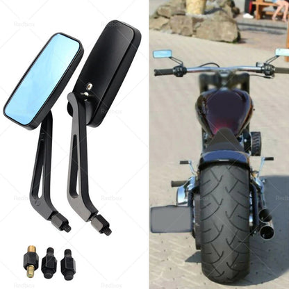 8/10mm Motorcycle Mirrors for Chopper Cruiser Bobber Cafe Racer