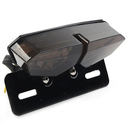 Red Tail Light Turn Signal Brake License Plate Holder for Motorcycle