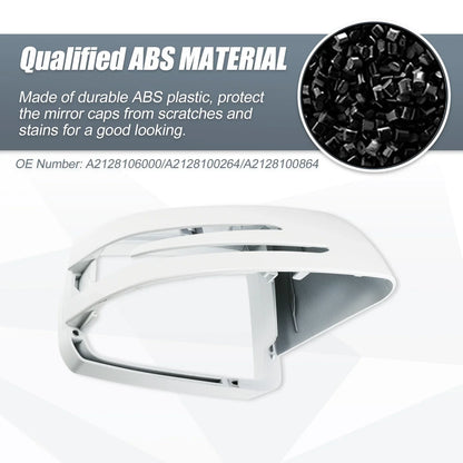 Right Mirror Cover Cap White for Mercedes Benz A Class B Class C Class (2012-2019)