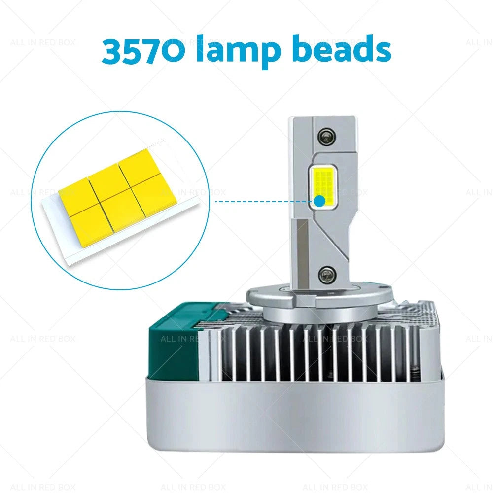 D5S LED Headlight Bulbs for HID Xenon Lamps 6000K