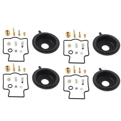 Carburetor Repair Kit Diaphragm Rebuild 4x for Kawasaki ZZR600D (1990-1992)