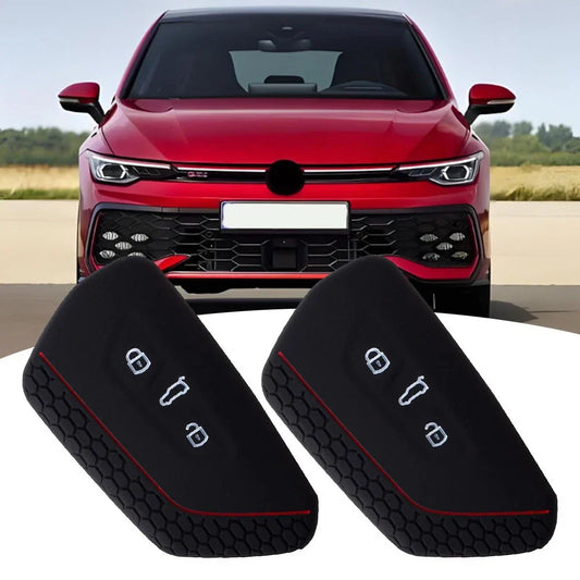 2 Pack / Flexible Silicone Key Covers for Skoda Golf 8
