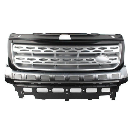 Black & Silver Front Grille Mesh for Land Rover Freelander 2 (2010-2016)