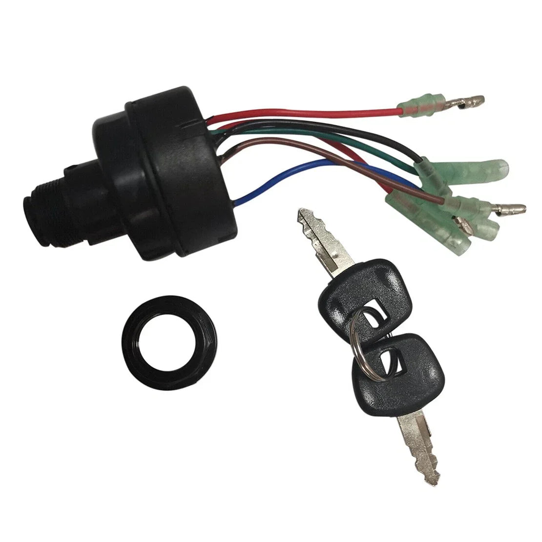Outboard Motor Ignition Key Switch for Tohatsu Nissan (Fits Various Models)