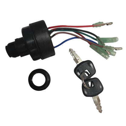 Outboard Motor Ignition Key Switch for Tohatsu Nissan (Fits Various Models)