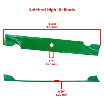 Air-Lift Blade with Circle Hole for Bad Boy 54 Inch Deck (2000–2005)