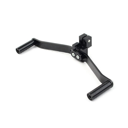 Dual Way Gear Shift Lever Footrest Pedal Shifter for Universal Motorcycle 21cm Black