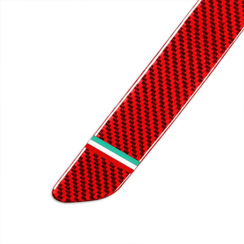 Red Door Sill Scuff Guard Plate Cover for Alfa Romeo Giulia (2015-2019)