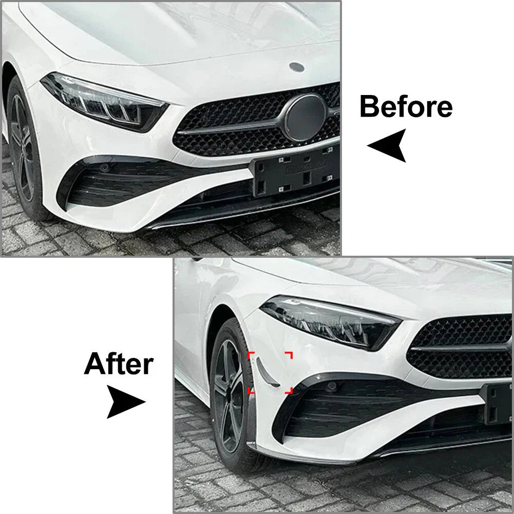 Front Bumper Side Spoilers for Benz A Class W177 A180 A200 (2023-2024)