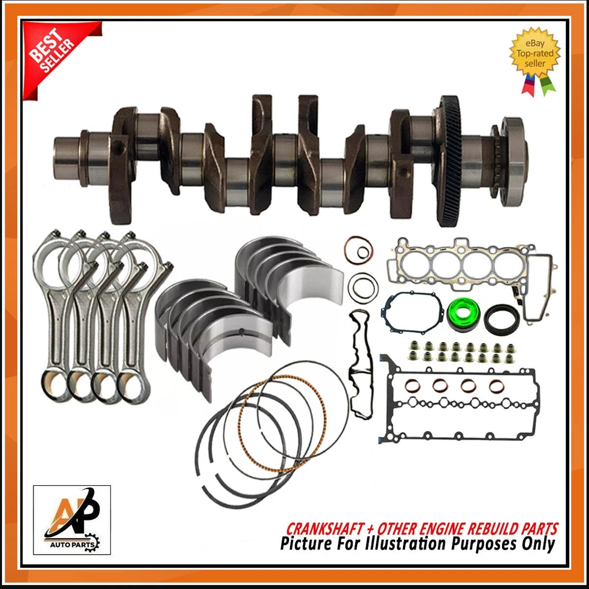 Crankshaft for Land Rover Range Rover 2.0 D AJ200D (2013–2018)